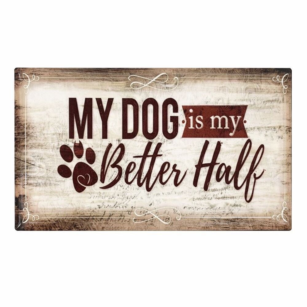 Funny Dog Lover Ceramic Magnet My Dog Is My Better Half Fridge Decor Gift New